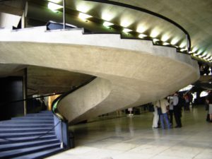 La “escalera de Niemeyer”, en el Memorial de las Américas.